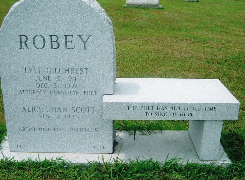 Robey Gray Bench Monument