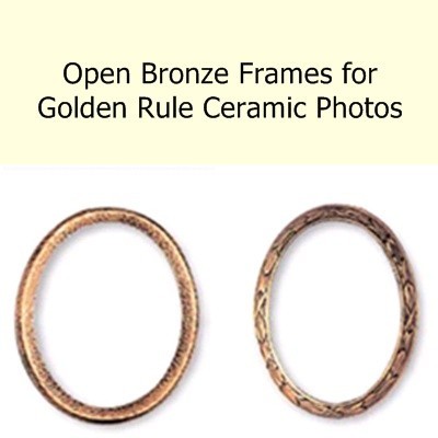 Ceramic Photos AE Open Bronze Frames